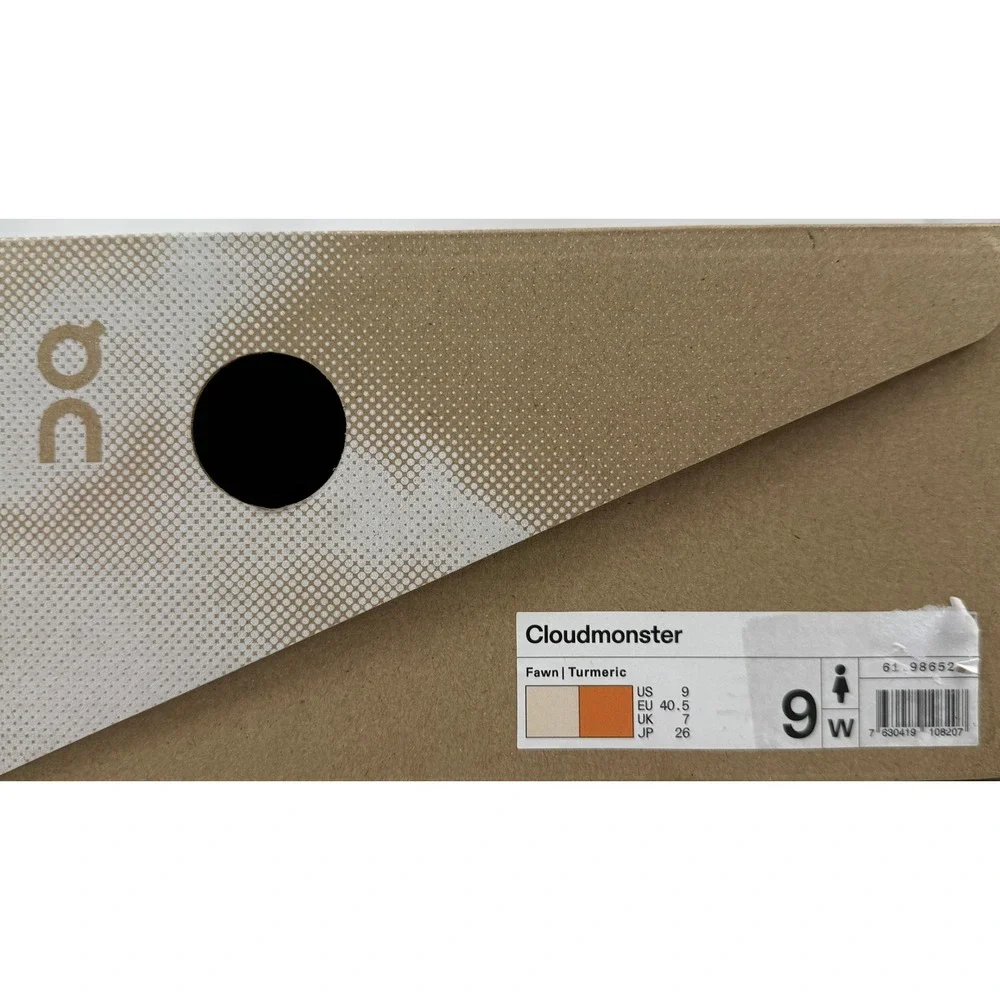 On Running Cloudmonster Fawn Turmeric Womens Running Shoes 61.98652‎ US 9W